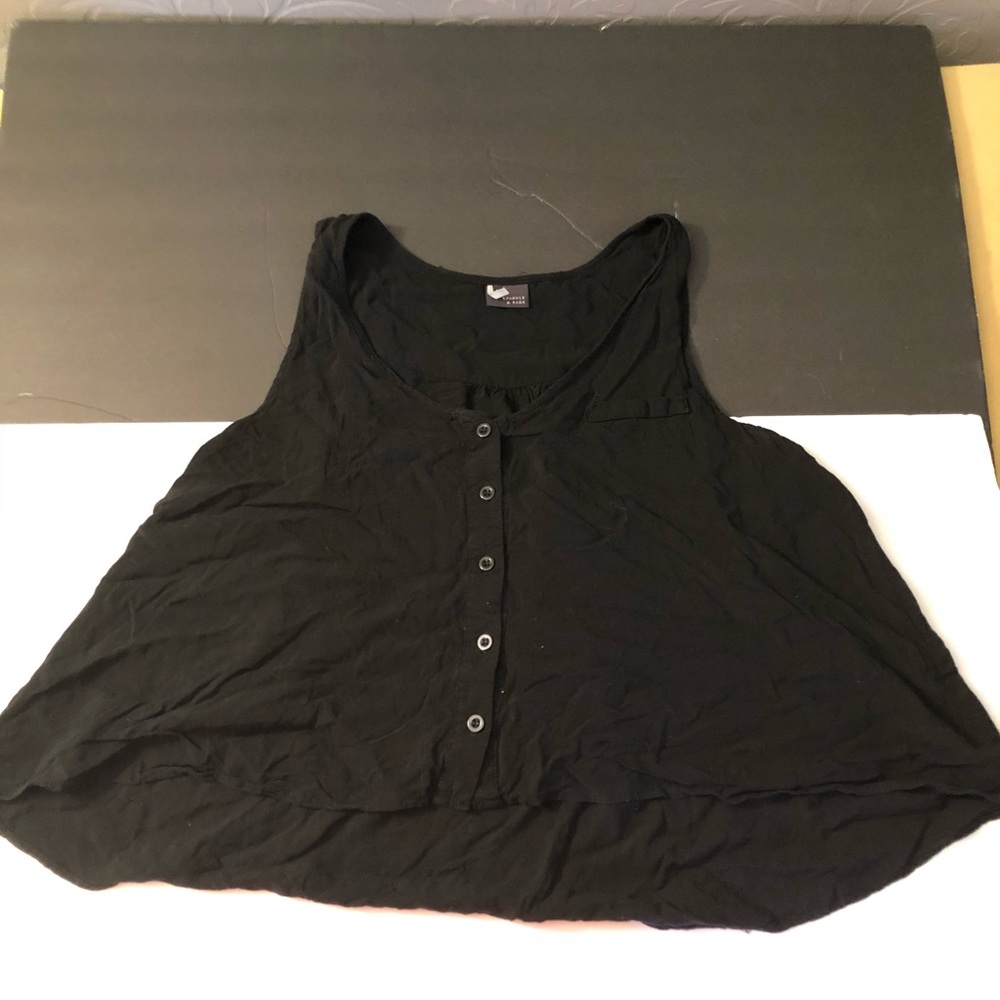 Black crop top tank top from Urban outfitters